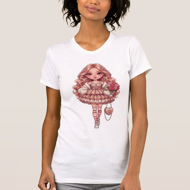 T-shirt princesse de cœur dall (Devant)