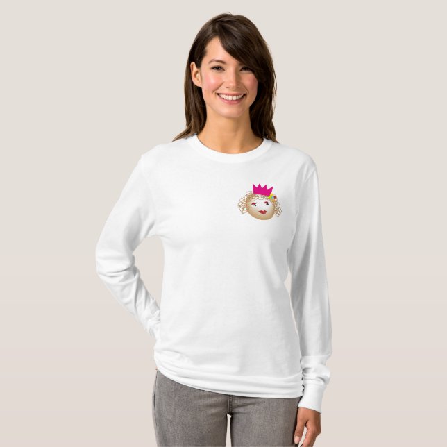 T-shirt princesse de conte de fées, personnage de dessin a (Devant entier)
