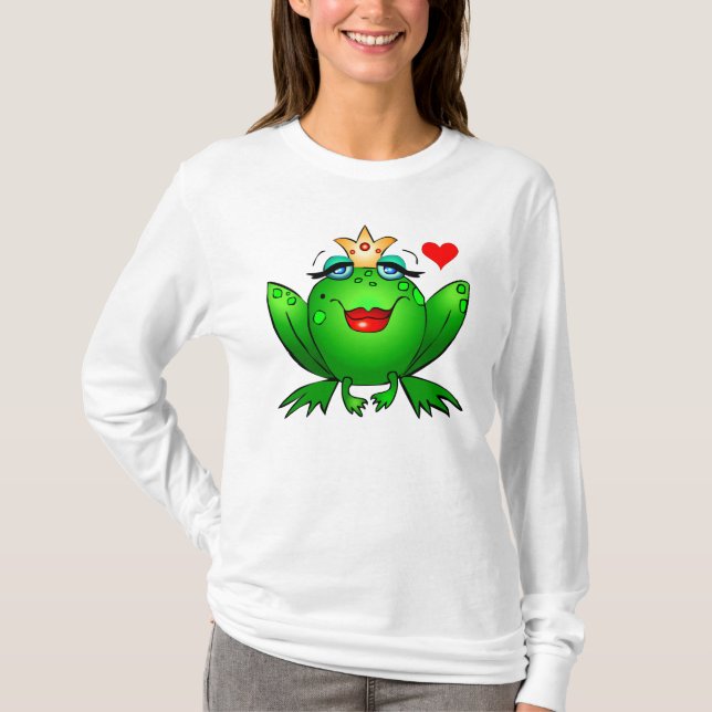 T-shirt Princesse de grenouille avec Madame avec du charme (Devant)