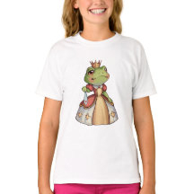 princesse de grenouille dans un avec une couronne