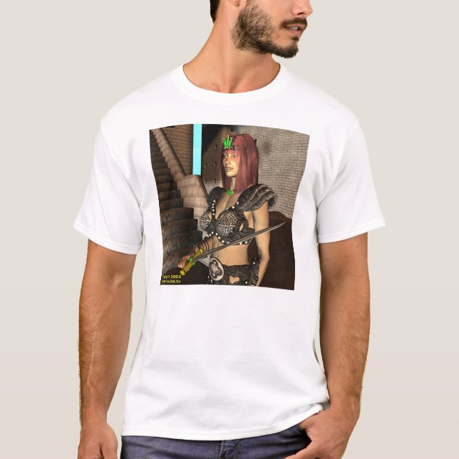 T-shirt Princesse de guerrier de Shala (Devant)