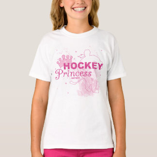 T-shirt Princesse de hockey féminin