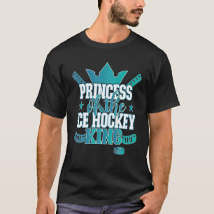 T-shirt Princesse De La Famille Roi De Hockey Sur Glace