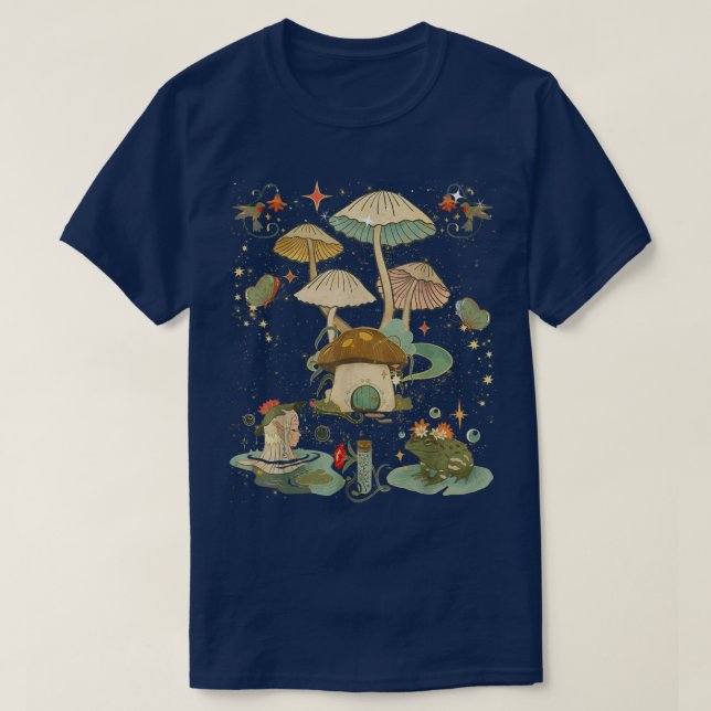 T-shirt Princesse de la fée et champignon enchanté de gren (Design devant)