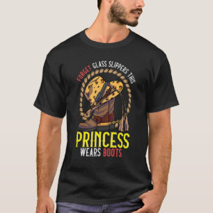 T-shirt Princesse de la musique country Bottes de cowgirl