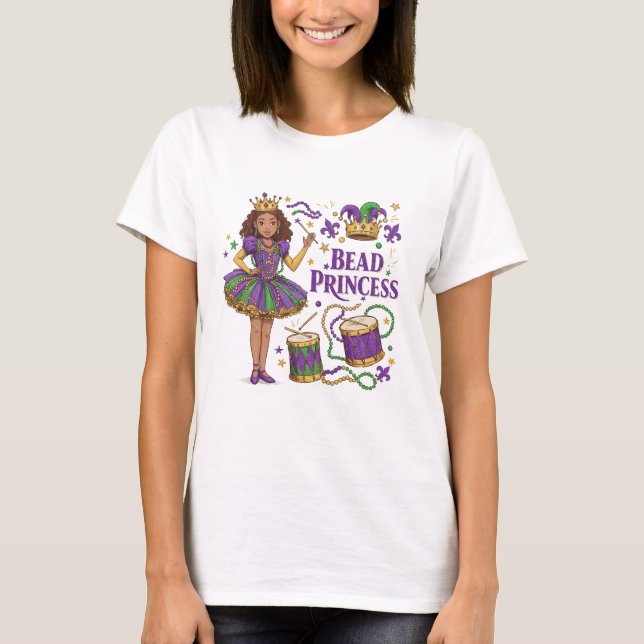 T-shirt Princesse de Perles - Mardi Gras (Devant)