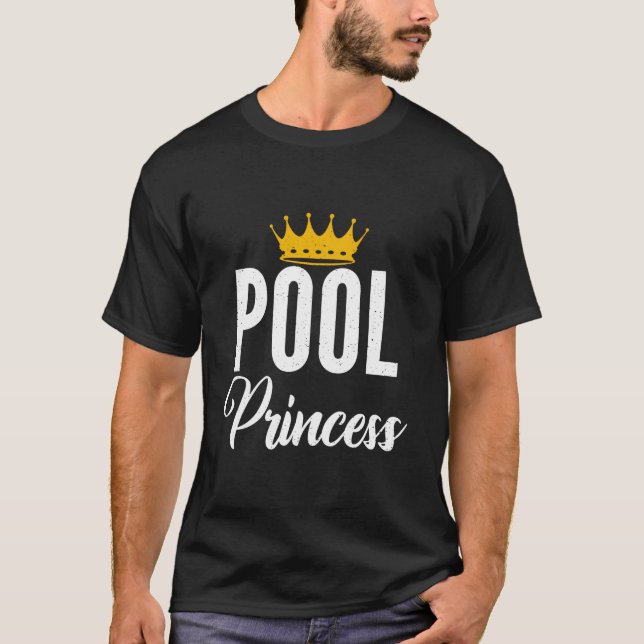 T-shirt Princesse de Piscine Billard Princesse (Devant)