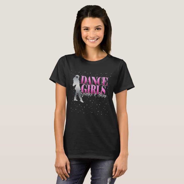 T-shirt Princesse d'équipe de danse de foret (Devant entier)