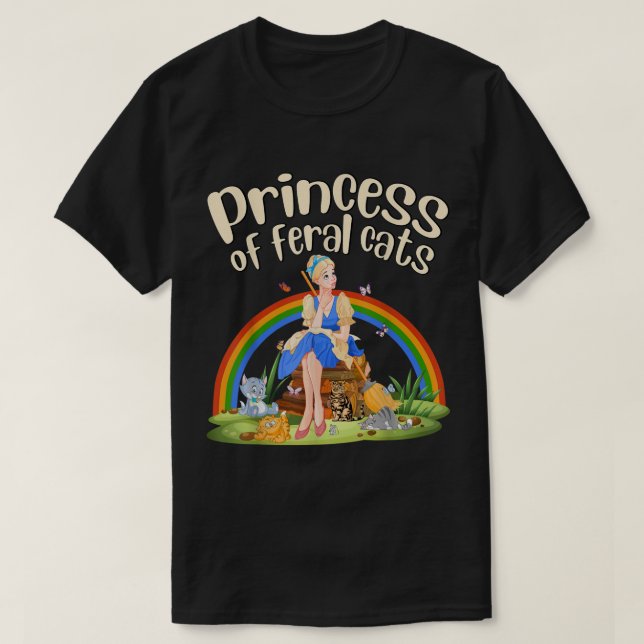 T-shirt Princesse des Féraux Chats Princesse aux Chats Tt (Design devant)