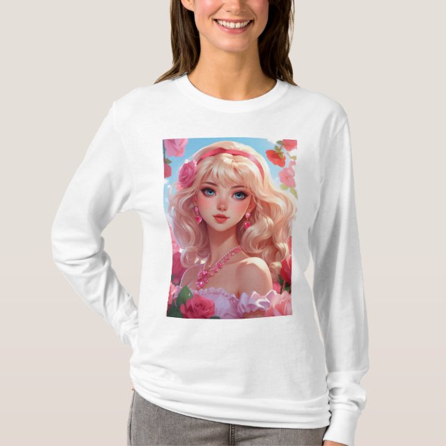 T-shirt princesse des fleurs (Devant)