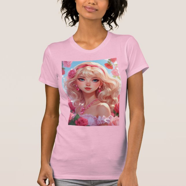 T-shirt princesse des fleurs (Devant)