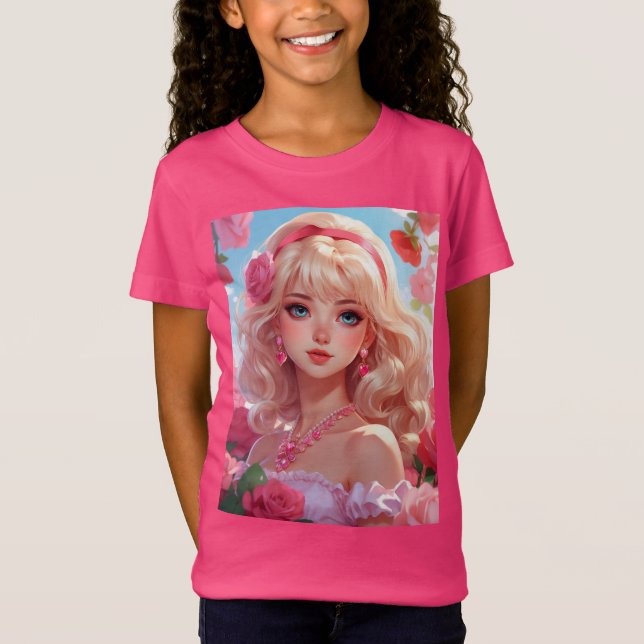 T-Shirt princesse des fleurs (Devant)