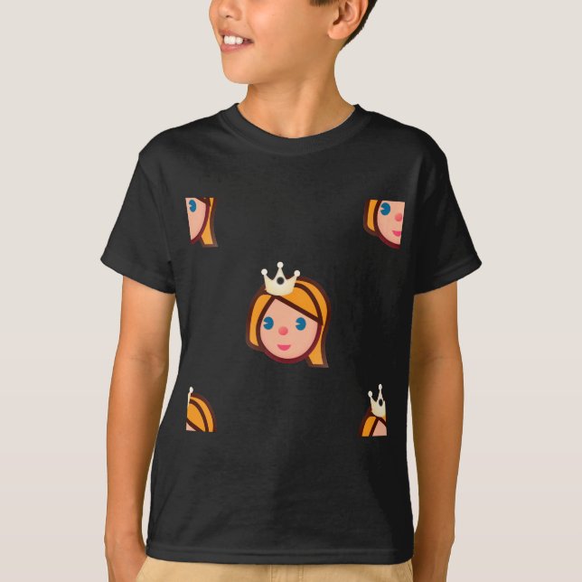 T-shirt princesse emoji (Devant)