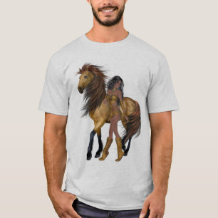 T-shirt Princesse et Chemise du cheval amérindien