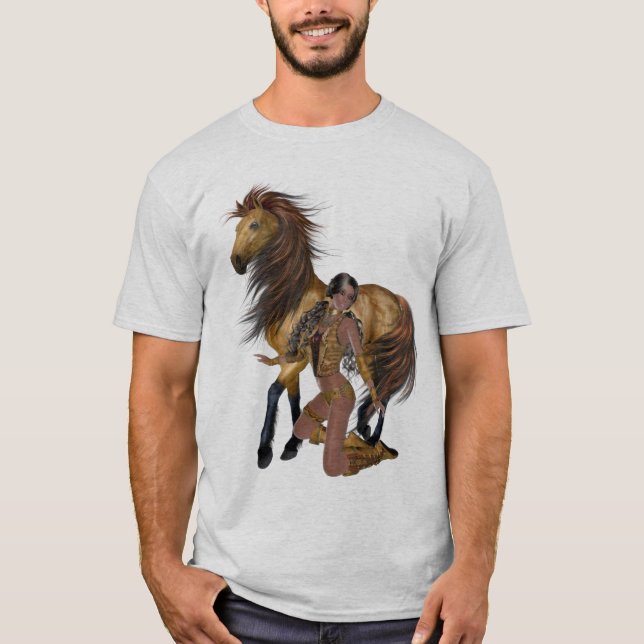 T-shirt Princesse et Chemise du cheval amérindien (Devant)