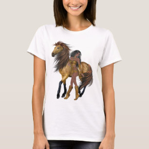 T-shirt Princesse et Chemise du cheval amérindien