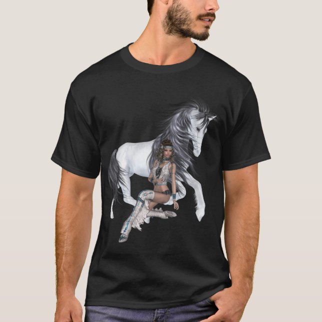 T-shirt Princesse et Chemise Stallion d'Amérique (Devant)