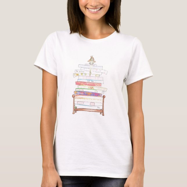 T-shirt princesse et le pois (Devant)