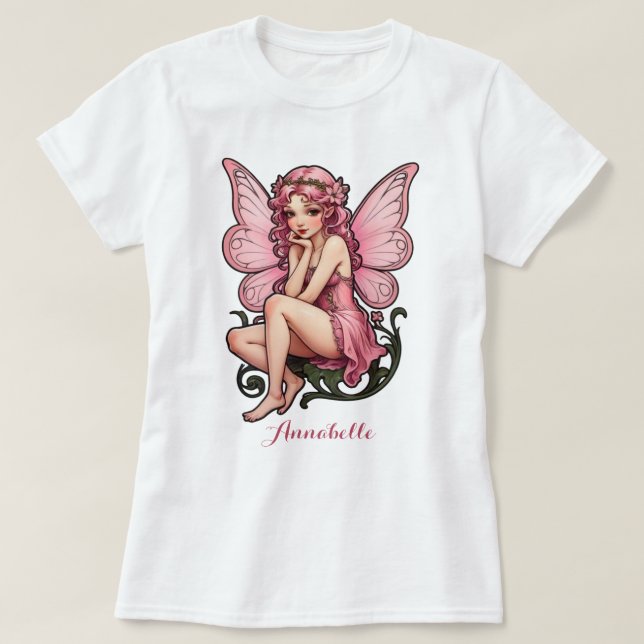 T-shirt Princesse Fée Rose (Design devant)