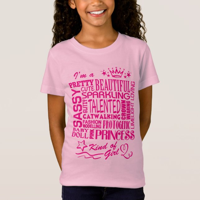 T-Shirt Princesse - Genre de fille (Devant)