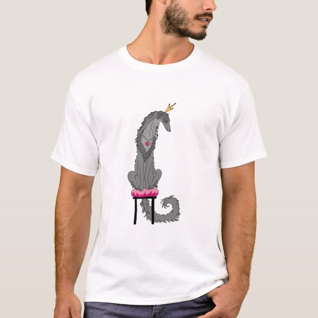 T-shirt Princesse Gray de barzoï (Devant)