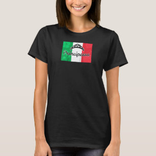 T-shirt Princesse italienne Principessa Italie Drapeau Fiè