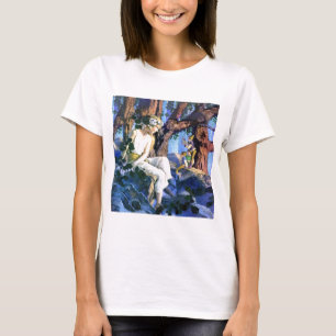 T-shirt Princesse juste de Maxfield Parrish et les gnomes