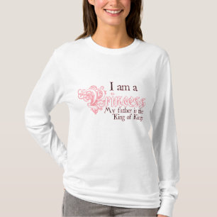 T-shirt Princesse King de longue pièce en t de douille de