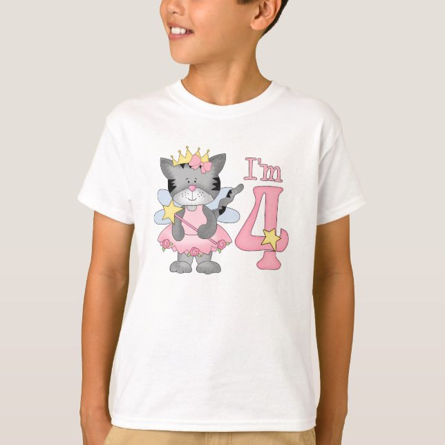 T-shirt Princesse Kitty 4e anniversaire (Devant)