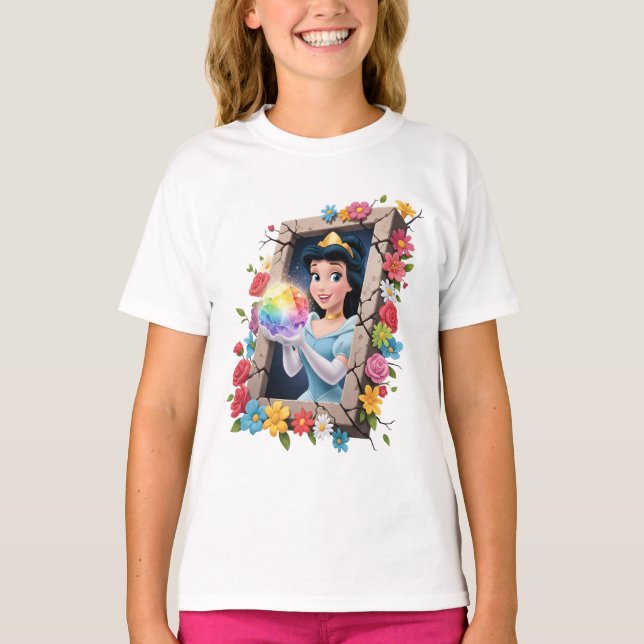 T-Shirt Princesse Magique Cristal (Devant)