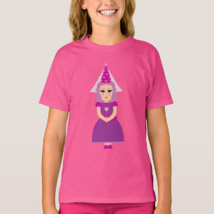 T-shirt Princesse mignonne pourpre