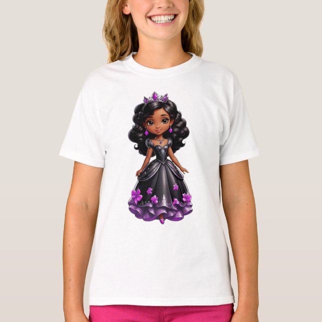 T-shirt Princesse noire (Devant)