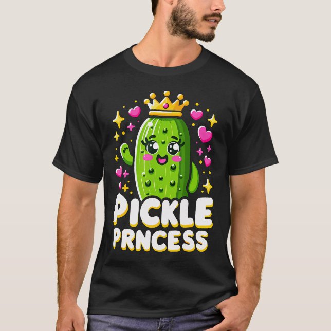 T-shirt Princesse Pickle Amoureuse des Cornichons (Devant)