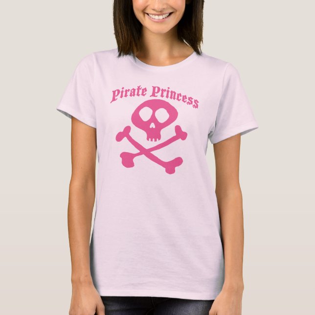 T-shirt princesse pirate (Devant)
