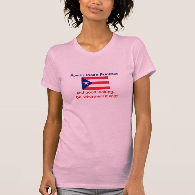 T-shirt Princesse portoricaine belle (Devant)