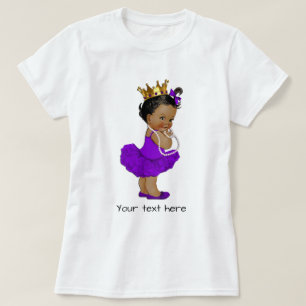 T-shirt Princesse pourpre ethnique Pearls de bébé de