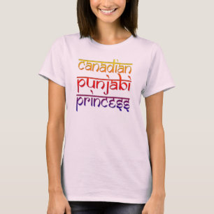 T-shirt princesse punjabi canadienne humoristique desi ind