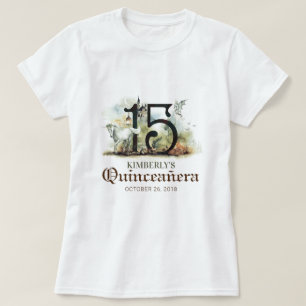 T-shirt Princesse Quinceanera 15e fête d'anniversaire