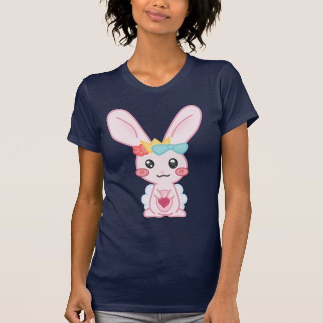 T-shirt Princesse Rainbow V-Cou (Devant)