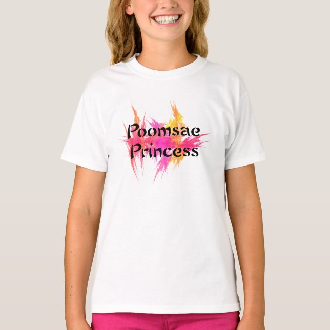 T-shirt Princesse rose de Poomsae (Devant)