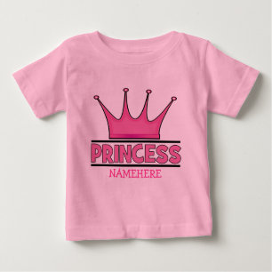 T-shirt Princesse Rose personnalisé