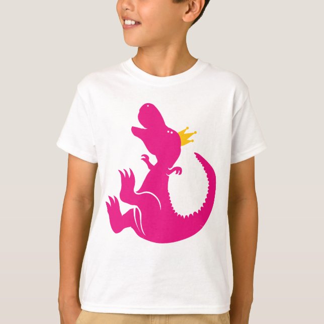 T-shirt Princesse Shirt de dinosaure (Devant)