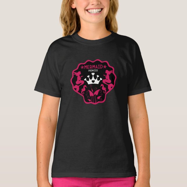 T-shirt  Princesse Sirène Fille (Devant)