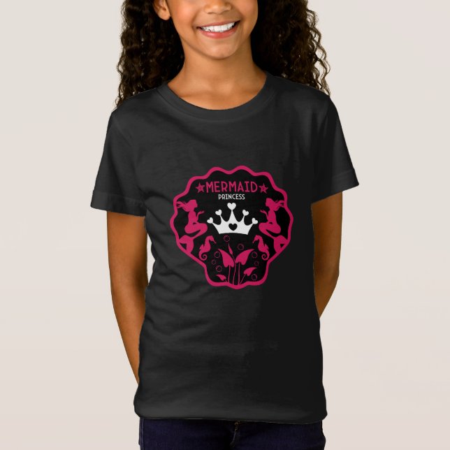 T-Shirt  Princesse Sirène Fille (Devant)