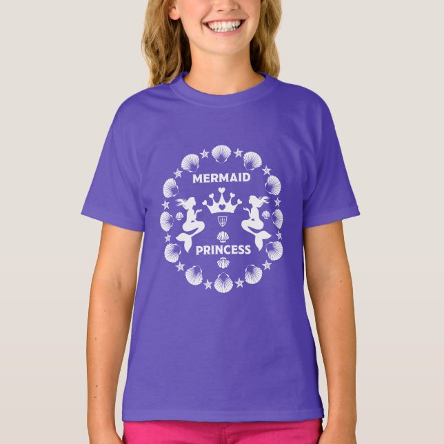 T-shirt  Princesse Sirène Fille (Devant)