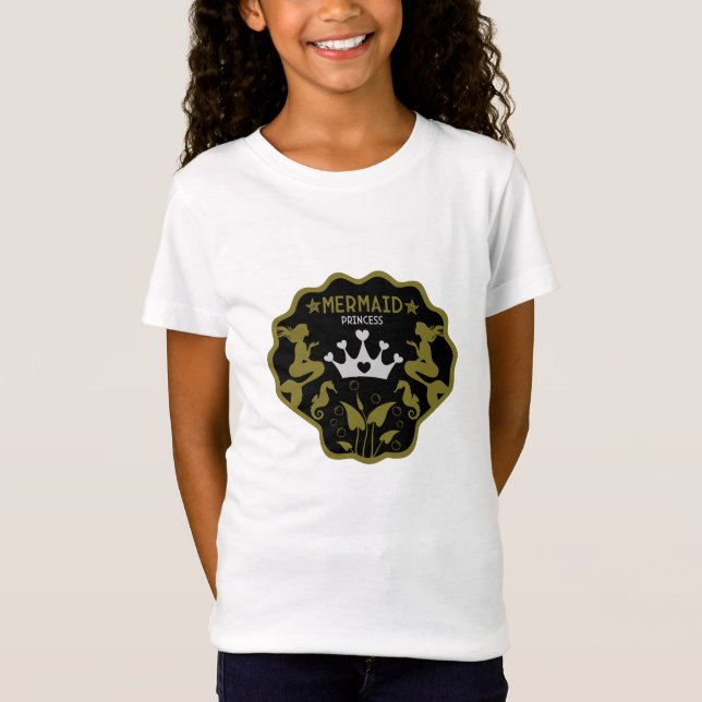 T-Shirt  Princesse Sirène Fille (Devant)