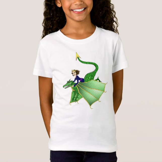 T-Shirt Princesse T-shirt, âges 5 de dragon et (Devant)