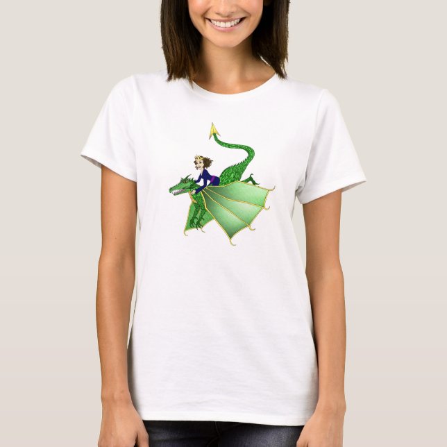 T-shirt Princesse T-shirt, femmes de dragon (Devant)
