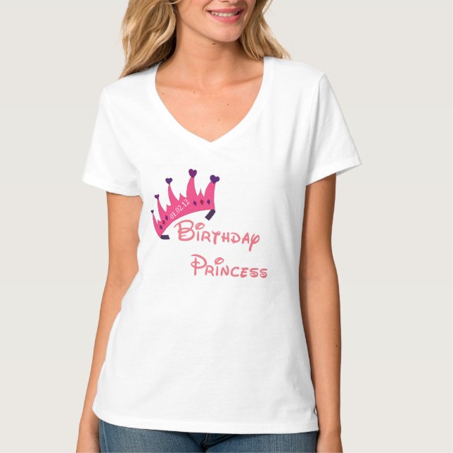 T-shirt Princesse Tee d'anniversaire (Devant)
