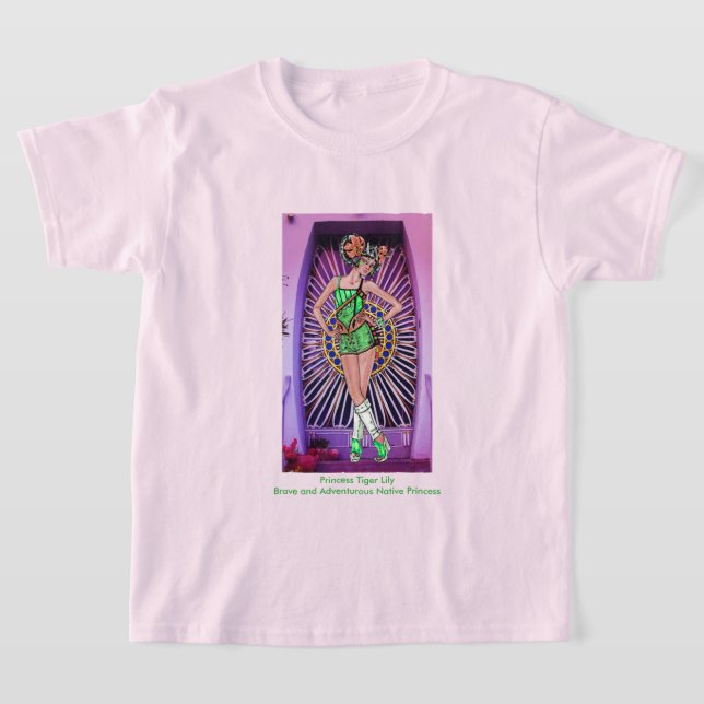 T-shirt Princesse Tiger Lily Brave & Aventureuse  (Poser)